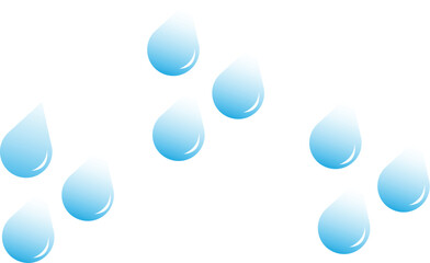 Vector Drop Water Blue