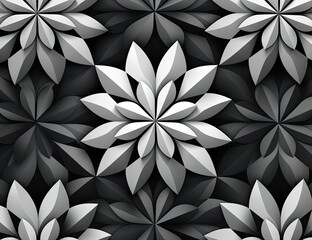 black and white geometric pattern Generative AI