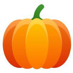 Pumpkin icon vector for mid autumn festival. Fall season pumpkin icon for harvest and thanksgiving design. Pumpkin for autumn icon, sign, symbol, decoration or halloween. Food harvest in autumn season
