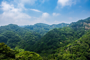 Naklejka premium Nihondaira Ropeway View in Shizuoka, Japan