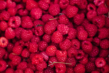 raspberries background