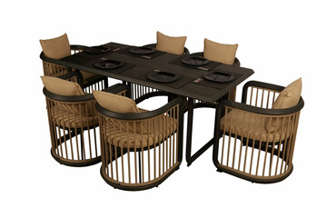 design and furniture of modern patio