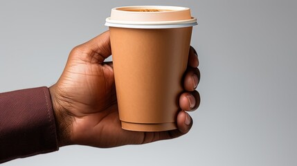 hand holding a cup of coffee	
