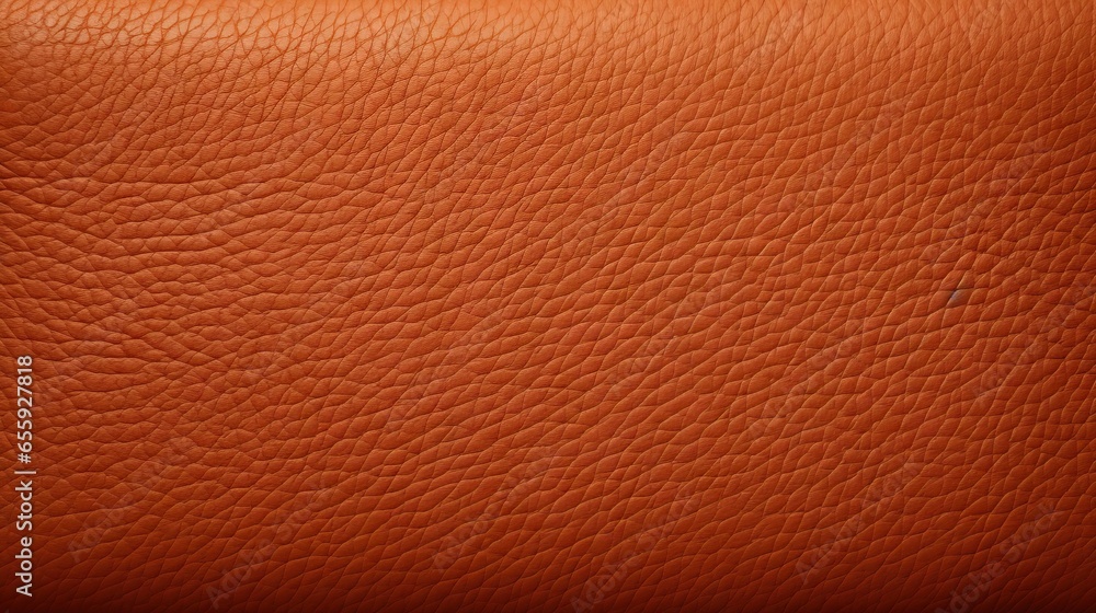 Poster a close up of a brown leather textured surface with a black background. generative ai