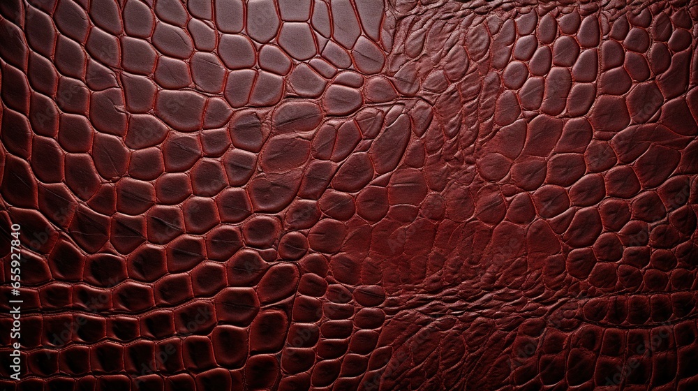 Poster a close up of a red wall with a pattern on it. generative ai