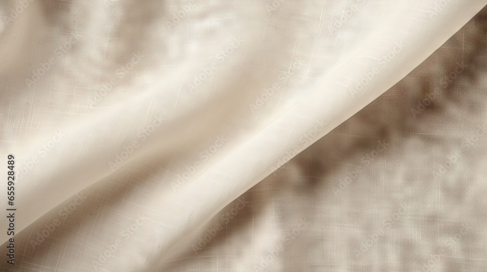 Poster a close up of a white fabric with a pattern on it. generative ai
