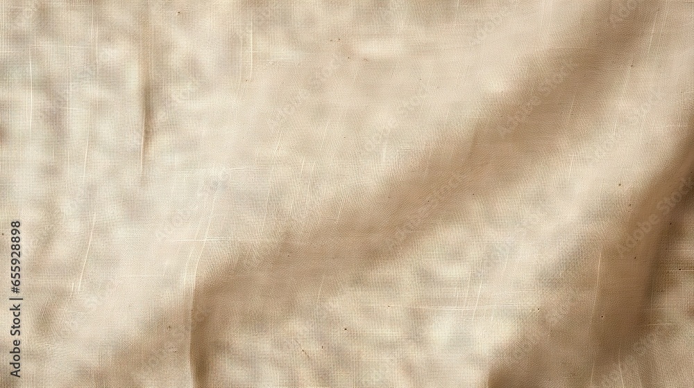 Poster a close up of a piece of cloth with a clock on it. generative ai