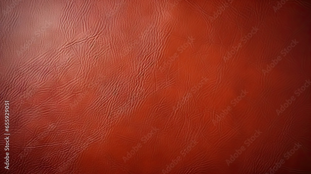 Poster a red leather texture background with a black border around it. generative ai