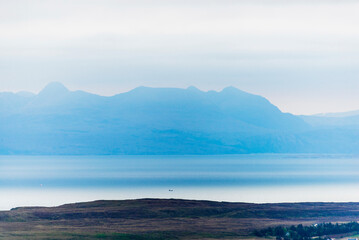 island of skye, staffin, landscapes inside the north area, scotland