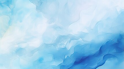 Obraz premium Deep Blue Watercolor Background with Fluid Grunge Texture - Abstract Gradient Paint Art