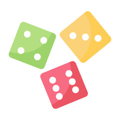 Dice Flat Icon