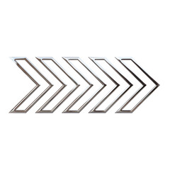 3d liquid chrome abstract shape