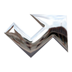 3d liquid chrome abstract shape