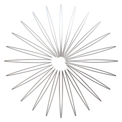 Obraz premium 3d liquid chrome abstract geometric shape