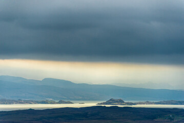 island of skye, staffin, landscapes inside the north area, scotland