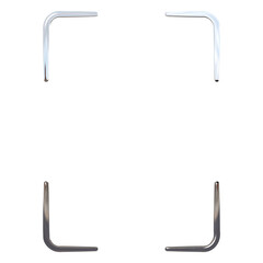 3d liquid chrome abstract geometric shape