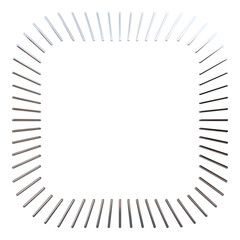 3d liquid chrome abstract geometric shape