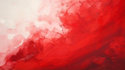 Abstract red background with hand painted texture and layers