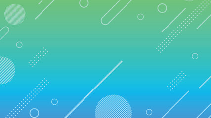 Trendy modern abstract background green and blue colors