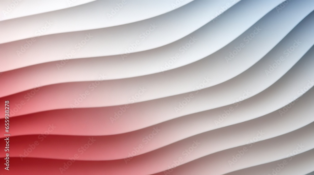 Poster a red, white and blue background with wavy lines in the middle. generative ai