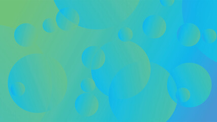 Green and blue abstract circle gradient modern graphic background