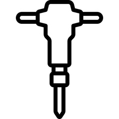 Jackhammer Tool Icon