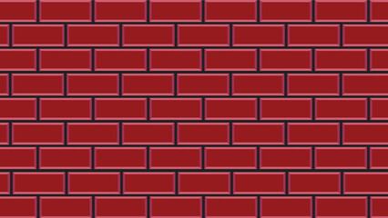 Brick wall, floor or paved road background with a decorative illustration for interior and exterior design of buildings and sidewalks