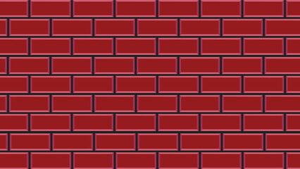 Brick wall, floor or paved road background with a decorative illustration for interior and exterior design of buildings and sidewalks