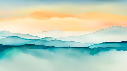 clouds over the mountains