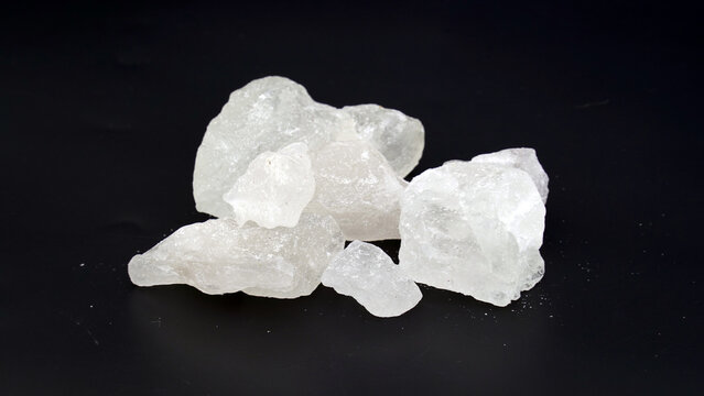 White crystal alum stone, Fitkari or potassium alum, Chemical compound, beauty treatment