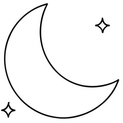 moon and stars