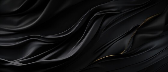 Elegant black velvet texture with blank space for text or design
