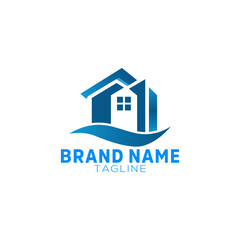 Real Estate, Property and Construction Logo design. Abstract Home and Construction Logo Design