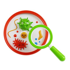 Bacteria 3d Illustration