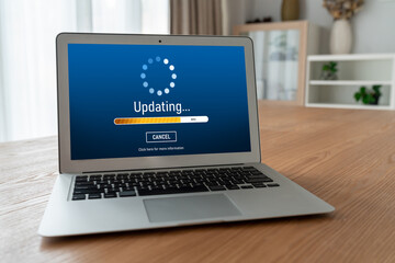 Software update on computer for modish version of device software upgrade