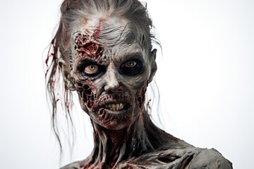 ugly zombie monster. halloween celebration concept