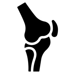 Knee Joint Icon - obrazy, fototapety, plakaty