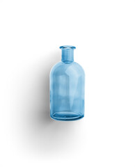 Blue Glass Bottle Flatlay