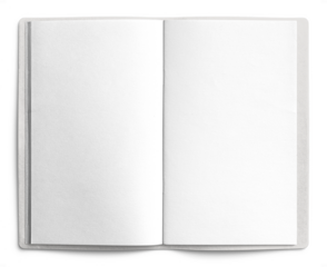 Traveler's Notebook with White Leather Cover