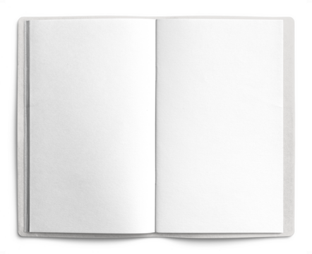 Traveler's Notebook with White Leather Cover