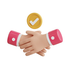 Partnership 3d Illustration