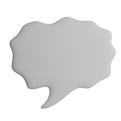 3D illustration of the speech bubble icon