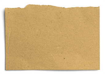 Yellow Cardboard Paper Half Torn 1