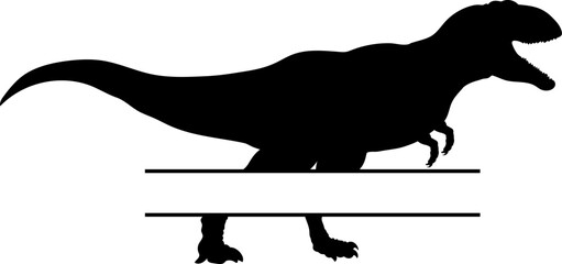Sinraptor Dinosaur monogram Dinosaur silhouette Monogram bundles Types of dinosaurs breeds
