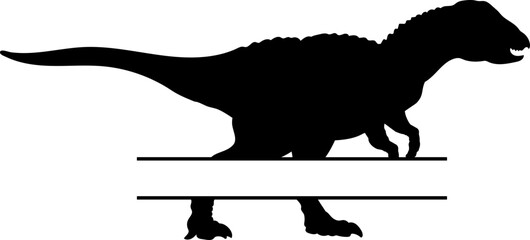 Scutellosaurus Dinosaur monogram Dinosaur silhouette Monogram bundles Types of dinosaurs breeds