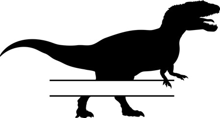 Yangchuanosaurus Dinosaur monogram Dinosaur silhouette Monogram bundles Types of dinosaurs breeds