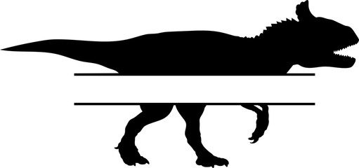 Cryolophosaurus Dinosaur monogram Dinosaur silhouette Monogram bundles Types of dinosaurs breeds