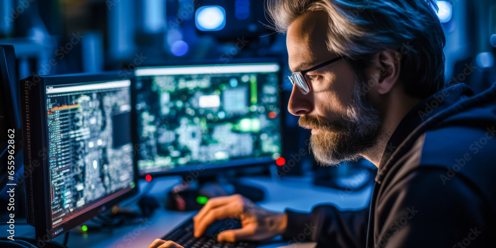 Poster systems analyst expert in user requirements and problem-solving