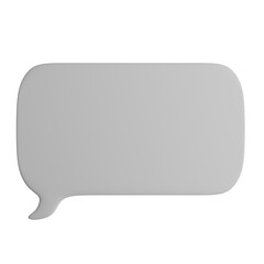 3D illustration of the speech bubble icon