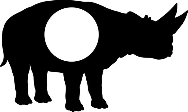 recommend clip art: Arsinoitherium Dinosaur Silhouette. Dinosaur SVG Types of dinosaurs Dinosaur name breeds 
